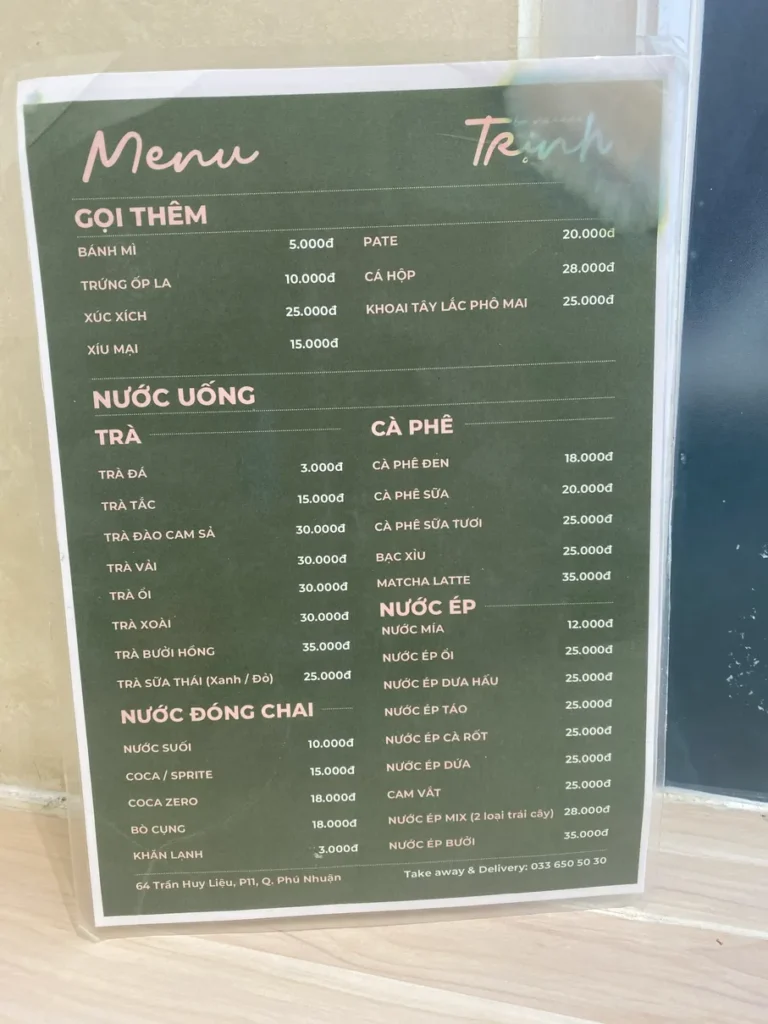 Bo Ne Trinh Tran Huy Lieu Phu Nhuan TPHCM menu 1 768x1024