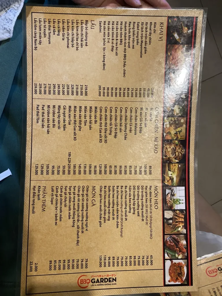 Lau BBQ Garden Tan Phu Dong Nai menu1 768x1024