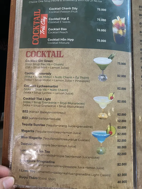 Cafe Suoi Da menu 2