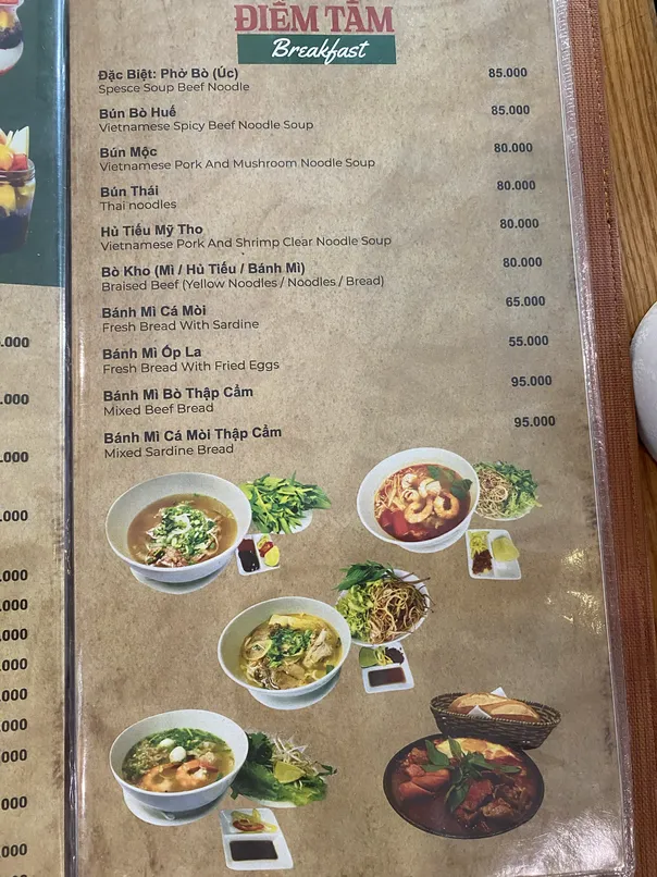 Cafe Suoi Da menu 3