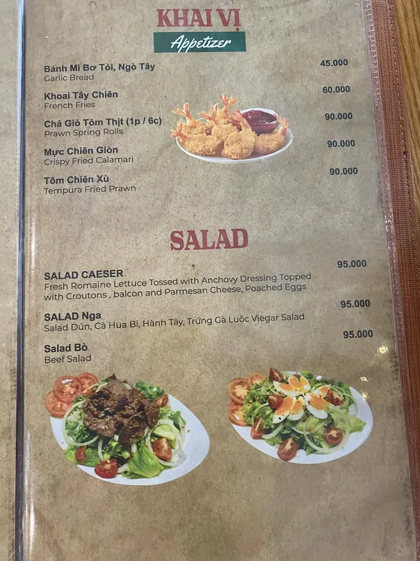 Cafe Suoi Da menu 5