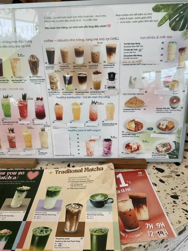 Ghill Coffee Thu Duc menu 2