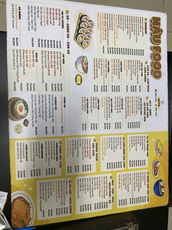 Nau Food Quan 4 menu 1