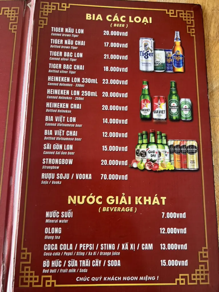 Oc Thanh Van 39k menu 9